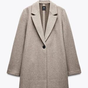 Zara Women’s Button Soft Coat- New with Tags